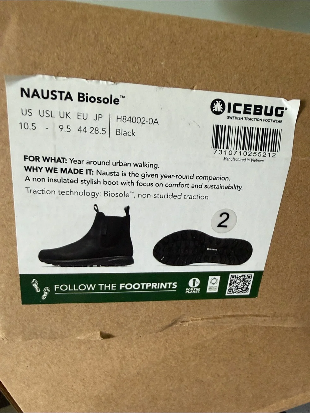 Men's Black Chelsea Rain Boots